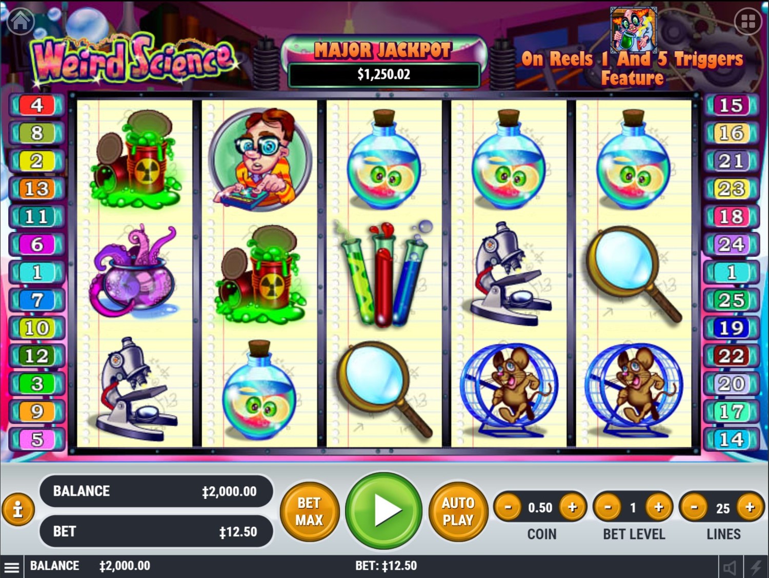 Weird Science Slot Gameplay
