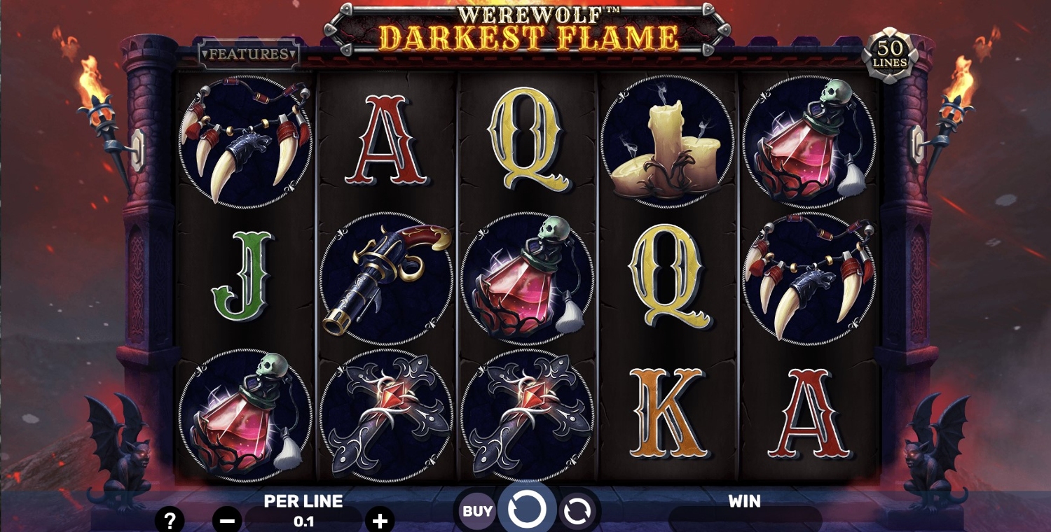 Werewolf Darkest Flame Slot Gameplay