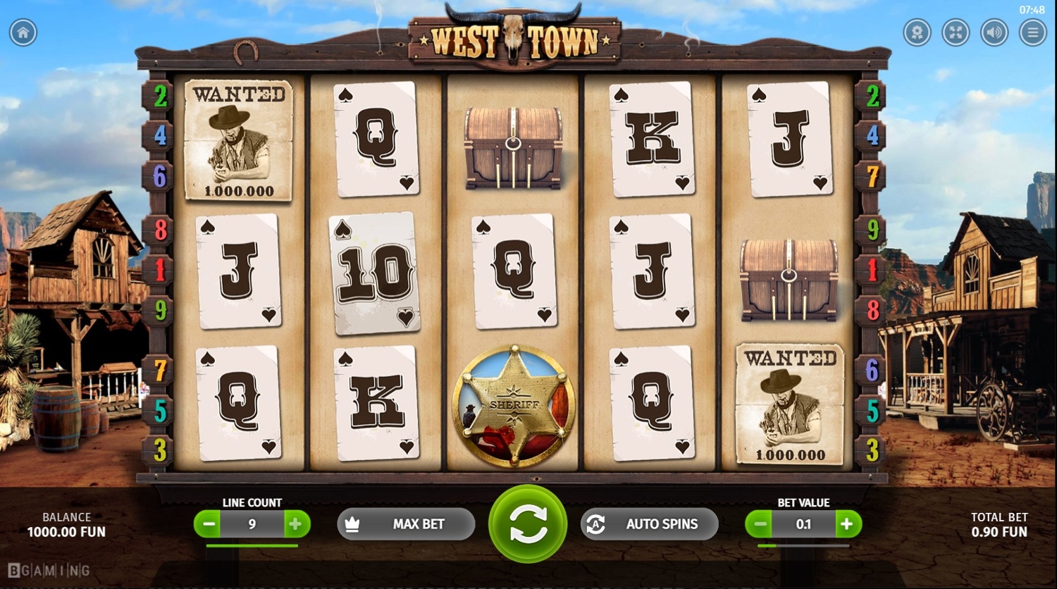 West Town Slot Gameplay