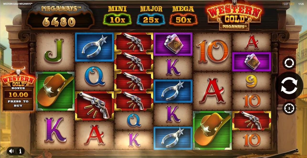 Western Gold Megaways Slot Gameplay