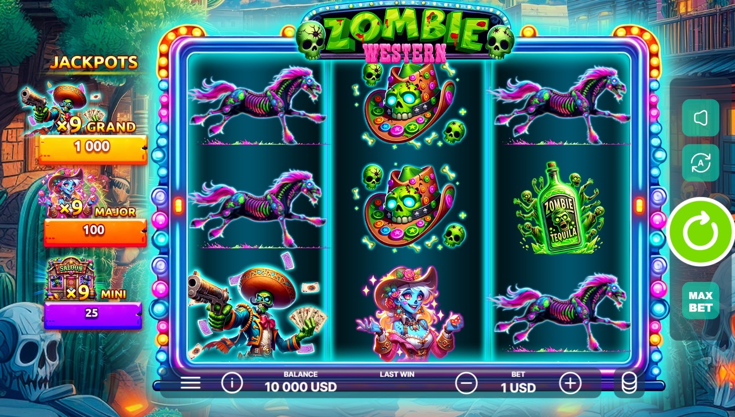Western Zombie Slot Gameplay