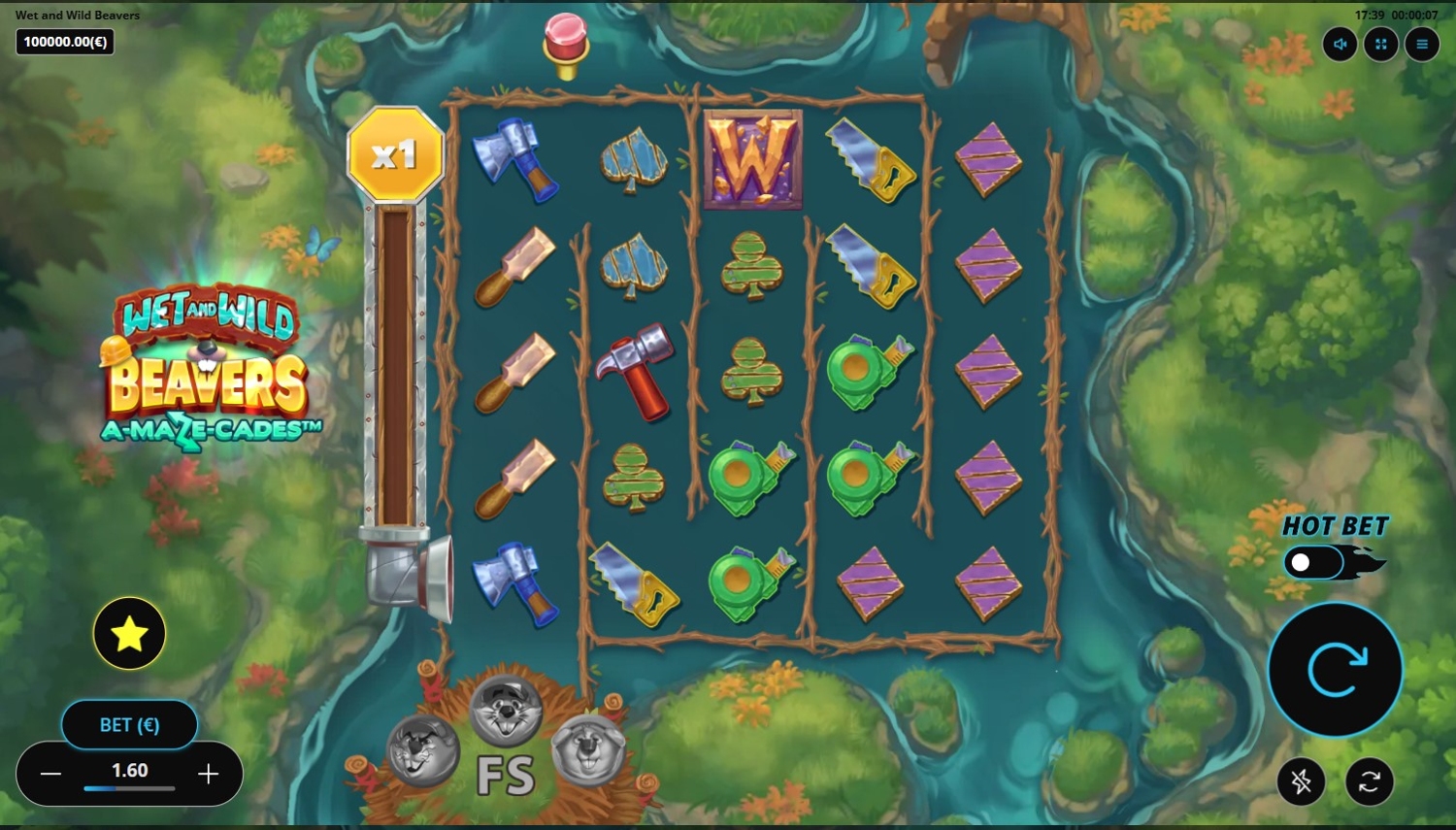 Wet and Wild Beavers Slot Gameplay
