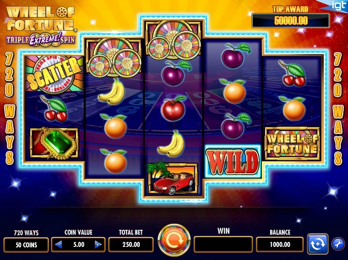 Wheel of Fortune Triple Extreme Spin Slot Gameplay