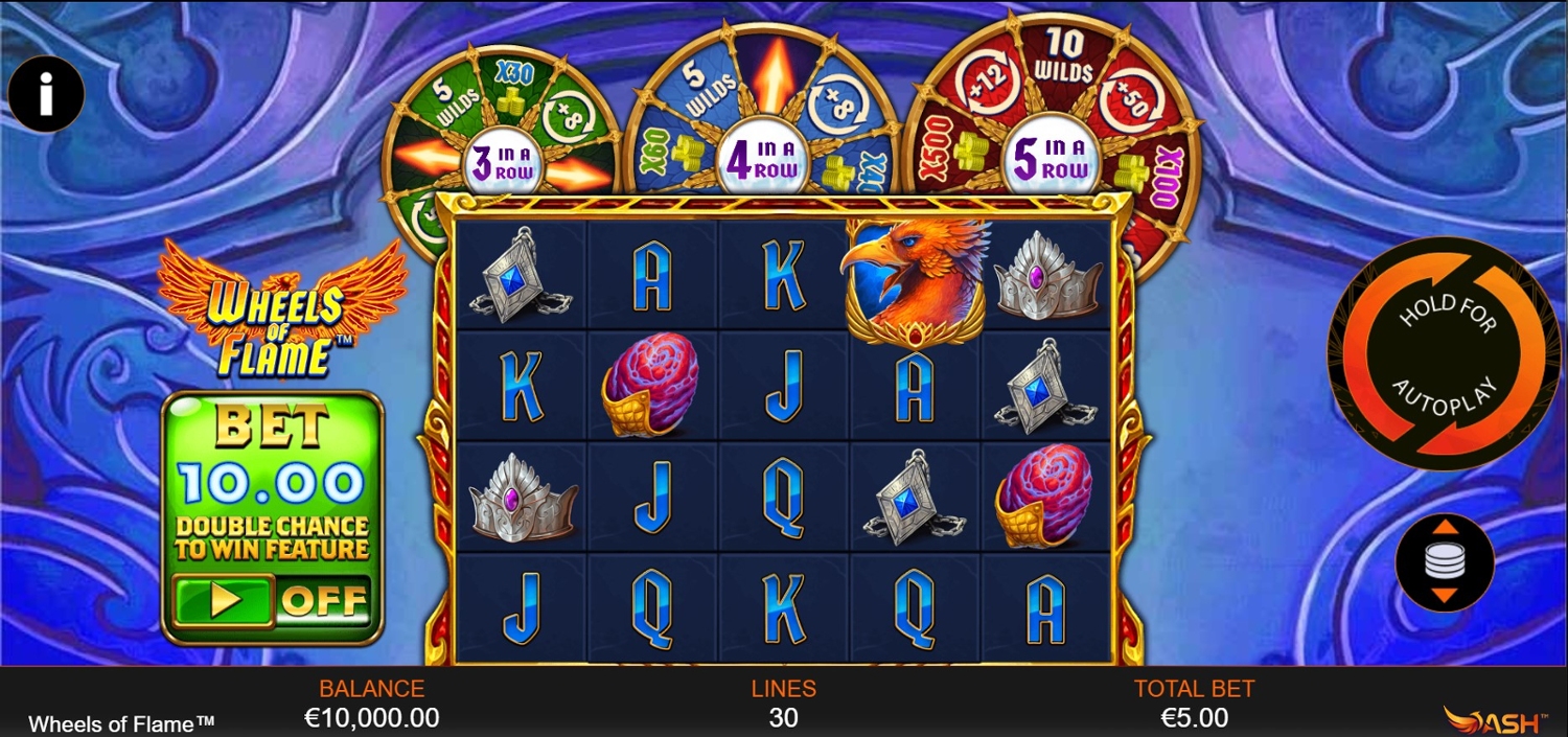 Wheels of Flame Slot Gameplay