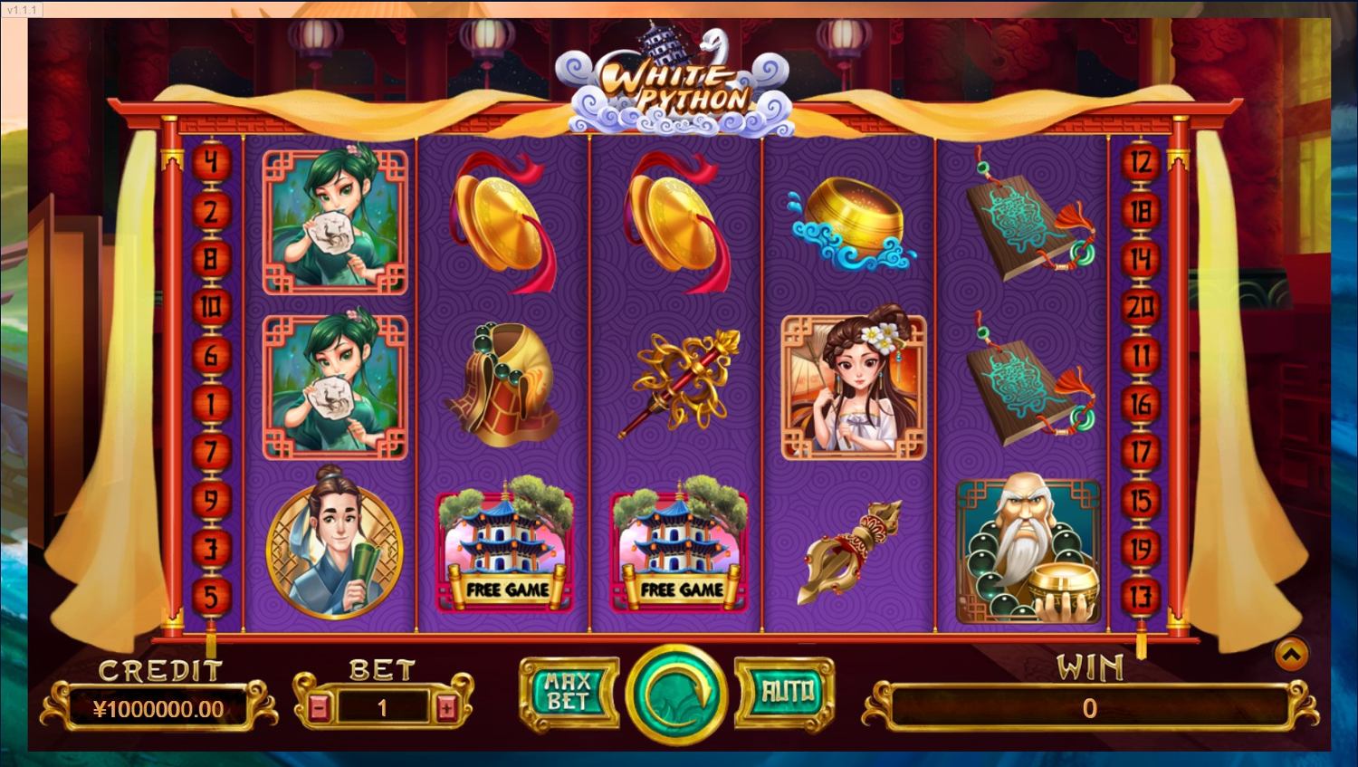 White Python Slot Gameplay