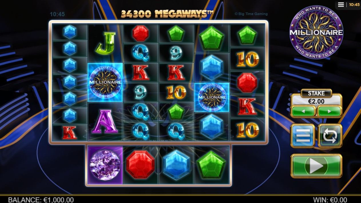 Who Wants To Be A Millionaire Megaways Slot Gameplay