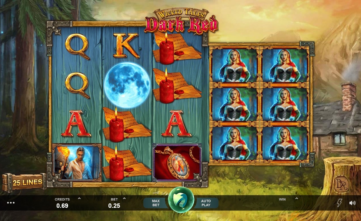 Wicked Tales Dark Red Slot Gameplay