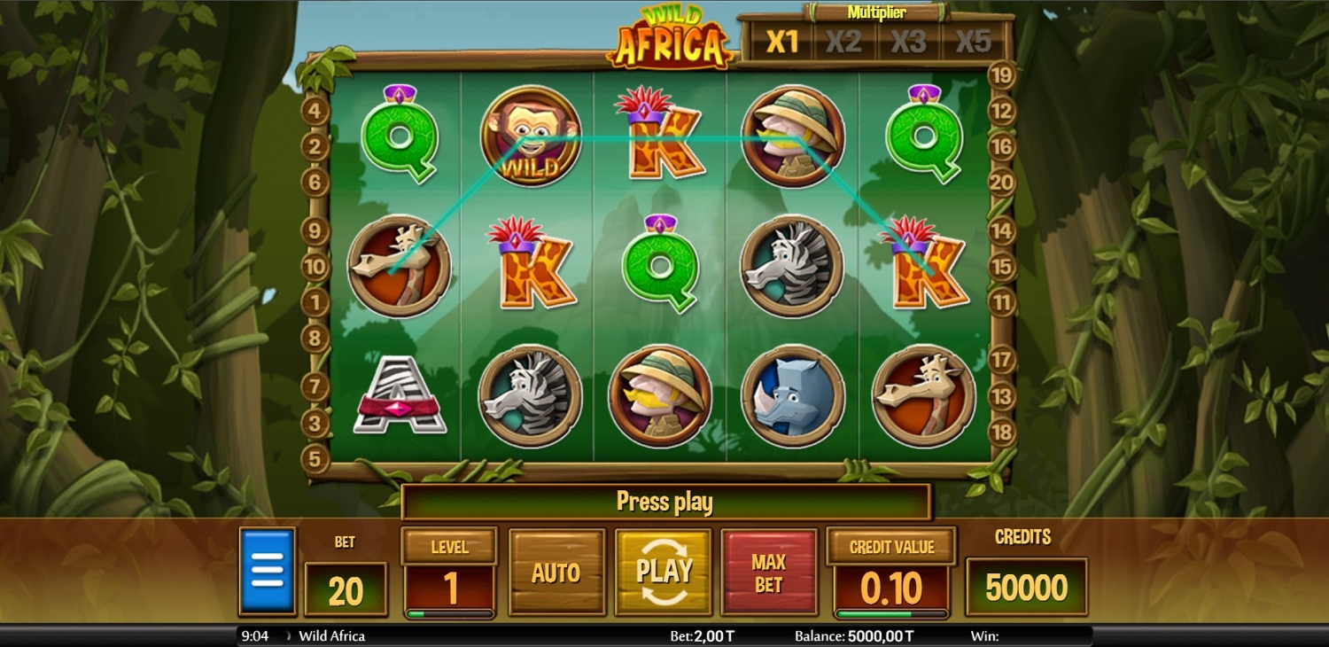 Wild Africa Slot Gameplay