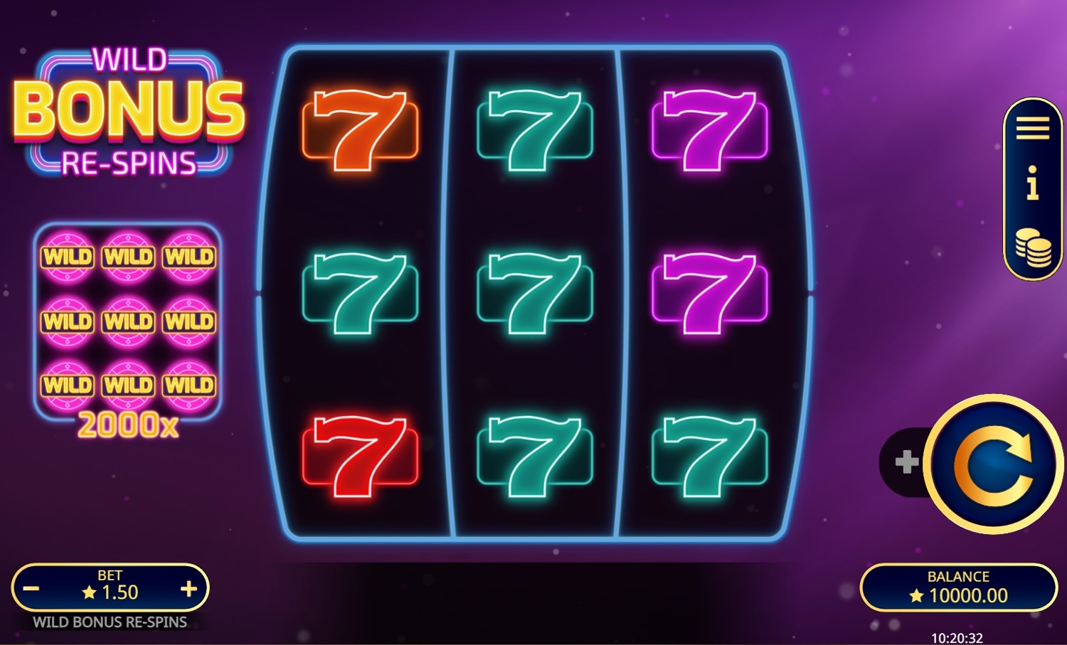 Wild Bonus Re-spins Slot Gameplay