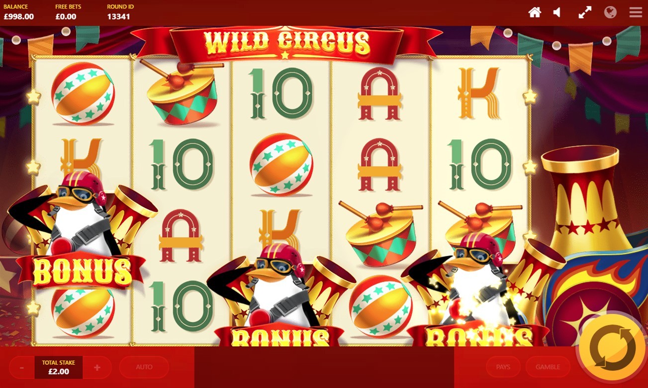 Wild Circus Slot Gameplay