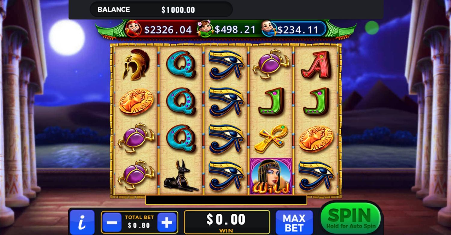 Wild Cleopatra Deluxe Slot Gameplay