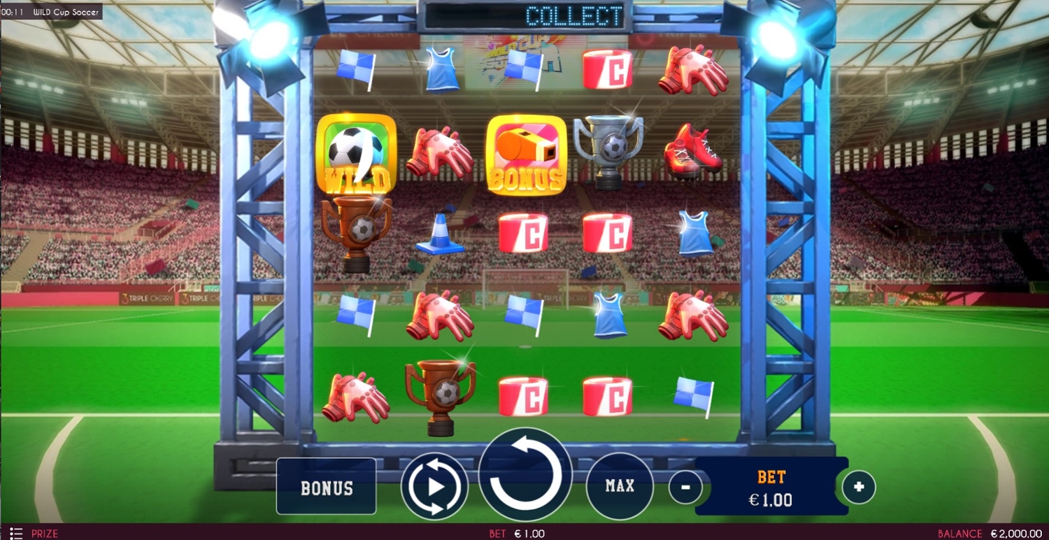 Wild Cup Soccer Slot Gameplay
