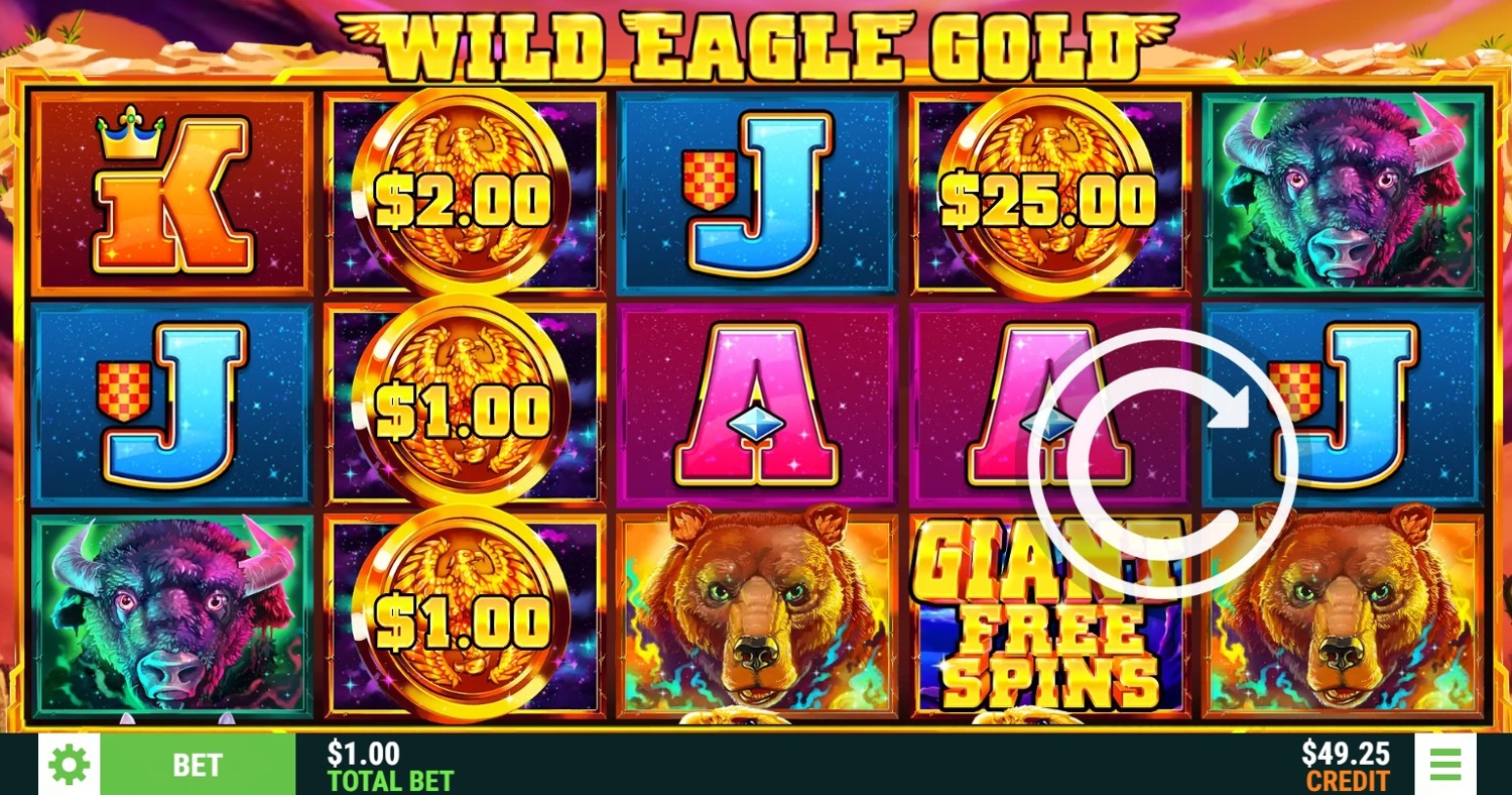 Wild Eagle Gold Slot Gameplay