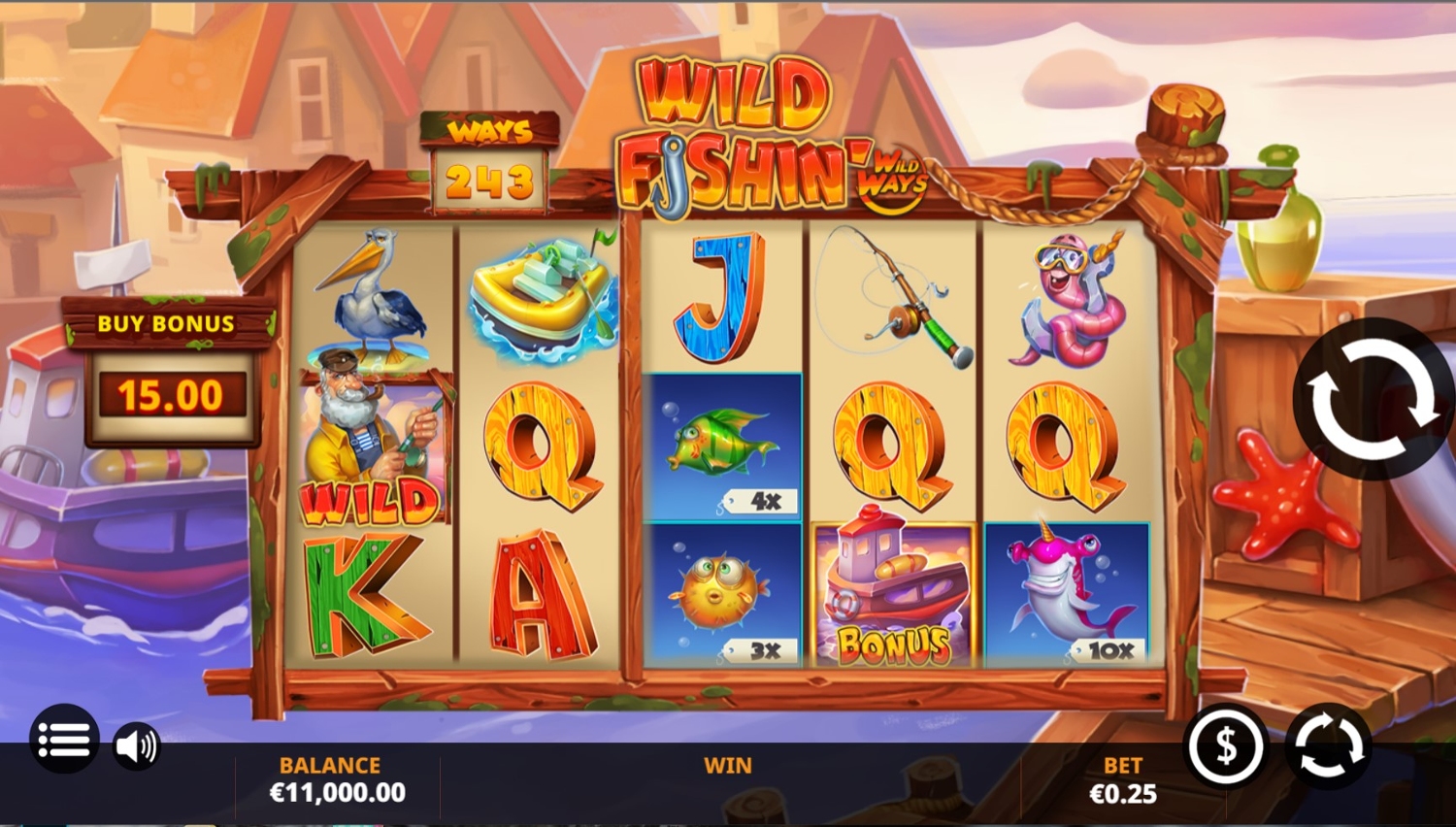 Wild Fishin: Wild Ways Slot Gameplay