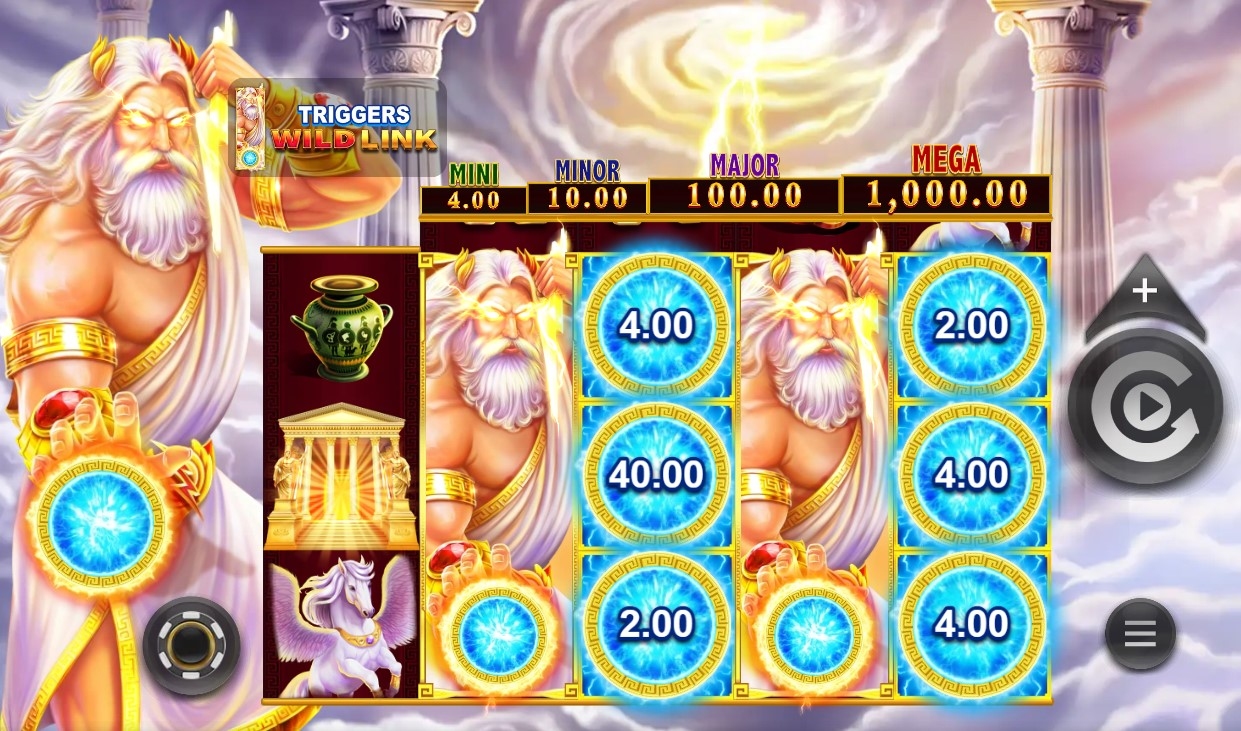 Wild Link Zeus Slot Gameplay