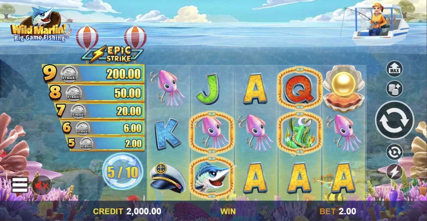 Wild Marlin! - Big Game Fishing Slot Gameplay