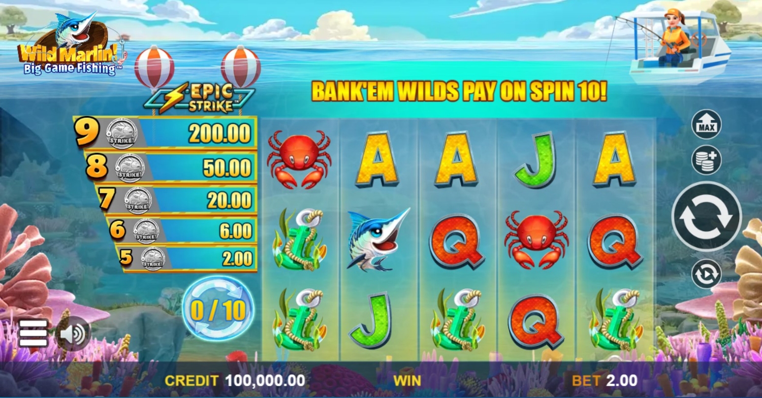 Wild Marlin Big Game Fishing Slot Gameplay
