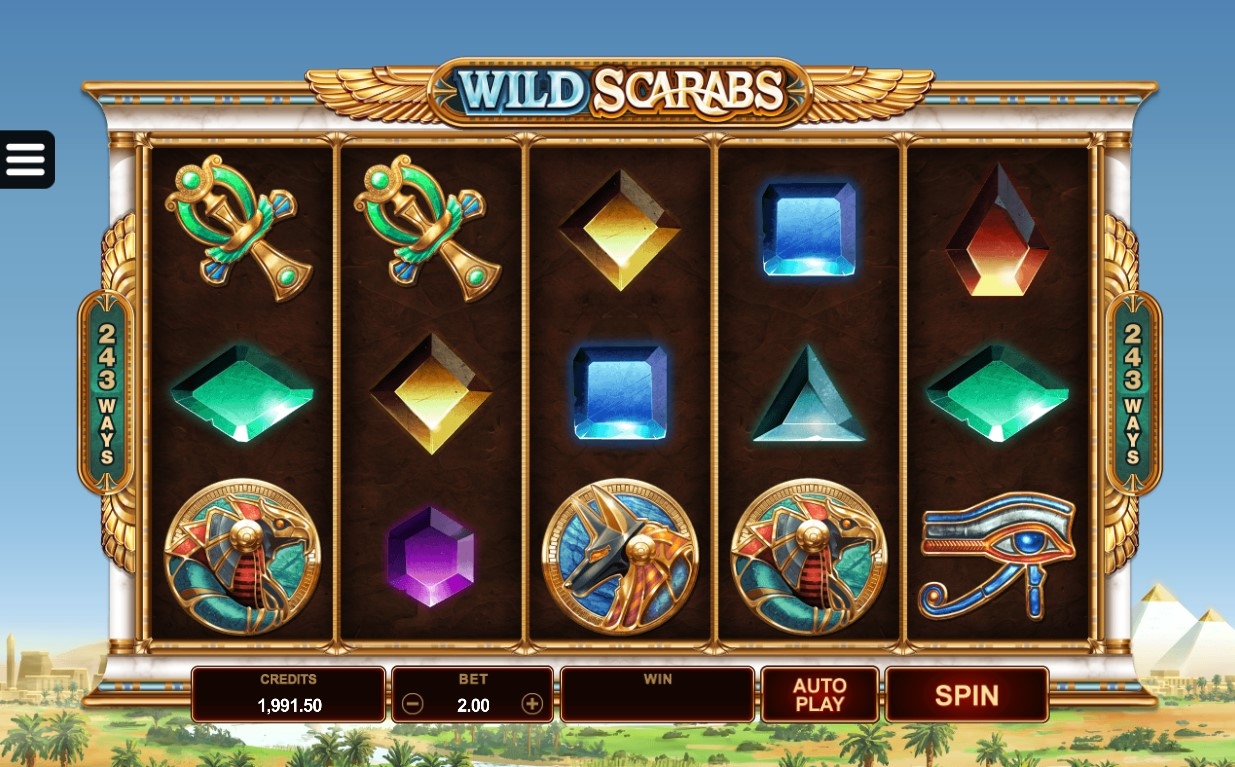 Wild Scarabs Slot Gameplay