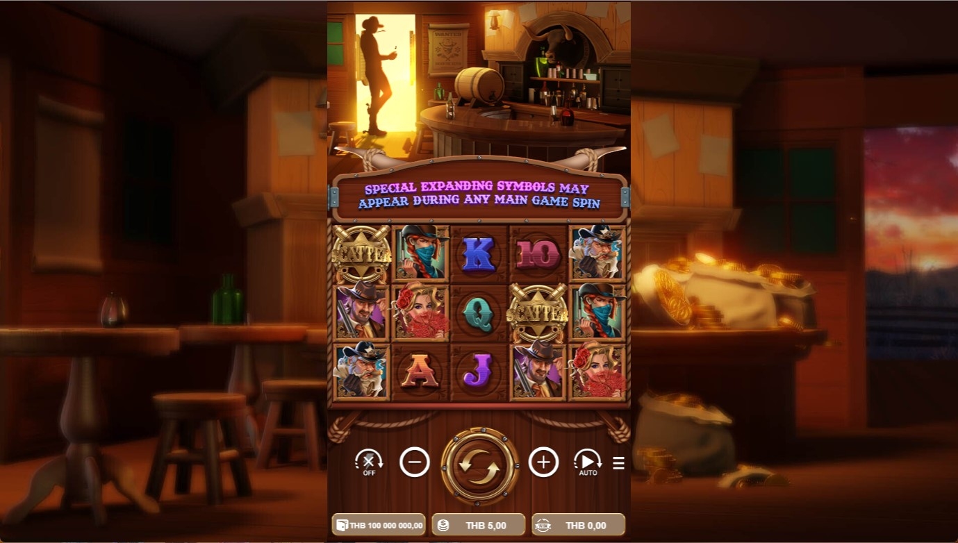 Wild West Saloon Slot Gameplay