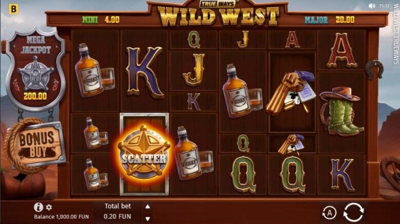 Wild West Trueways Slot Gameplay