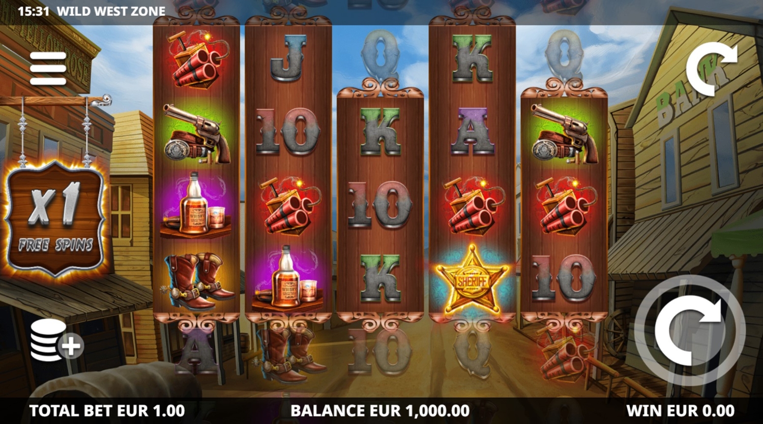 Wild West Zone Slot Gameplay