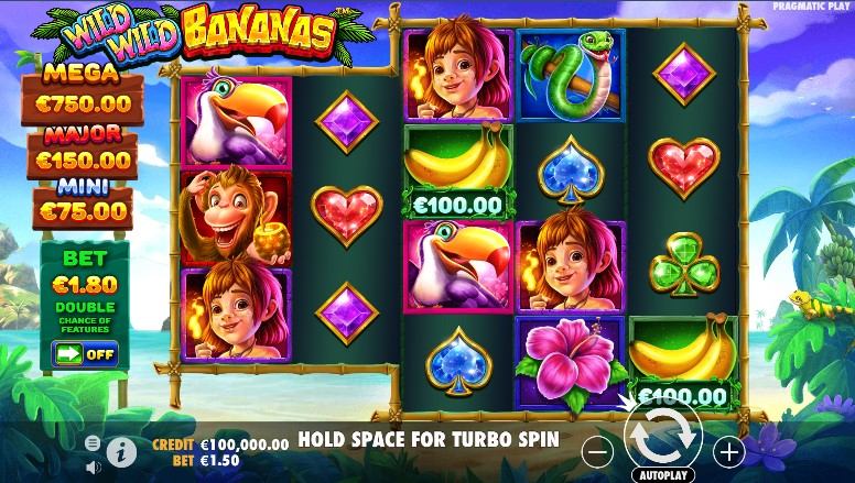 Wild Wild Bananas Slot Gameplay