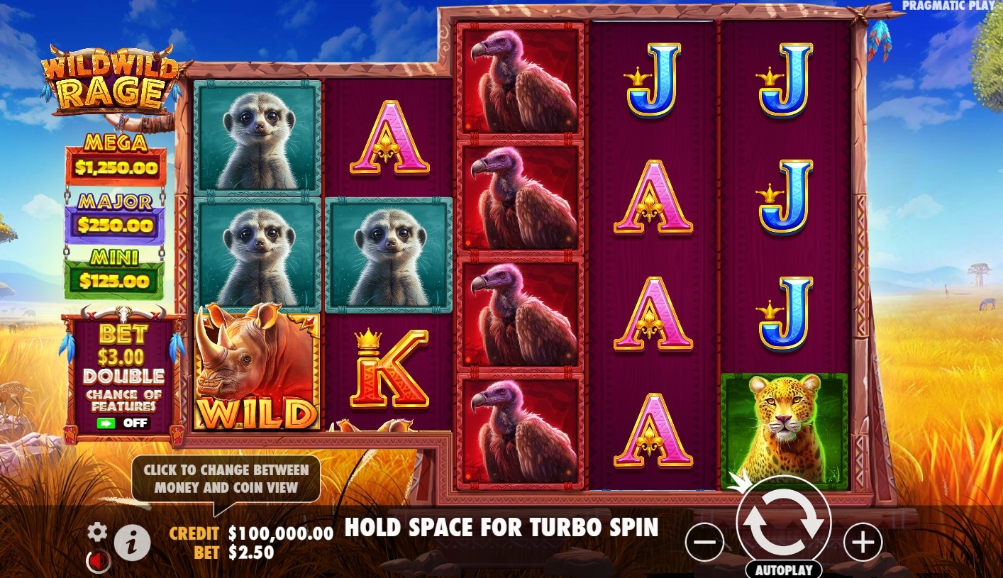 Wild Wild Rage Slot Gameplay