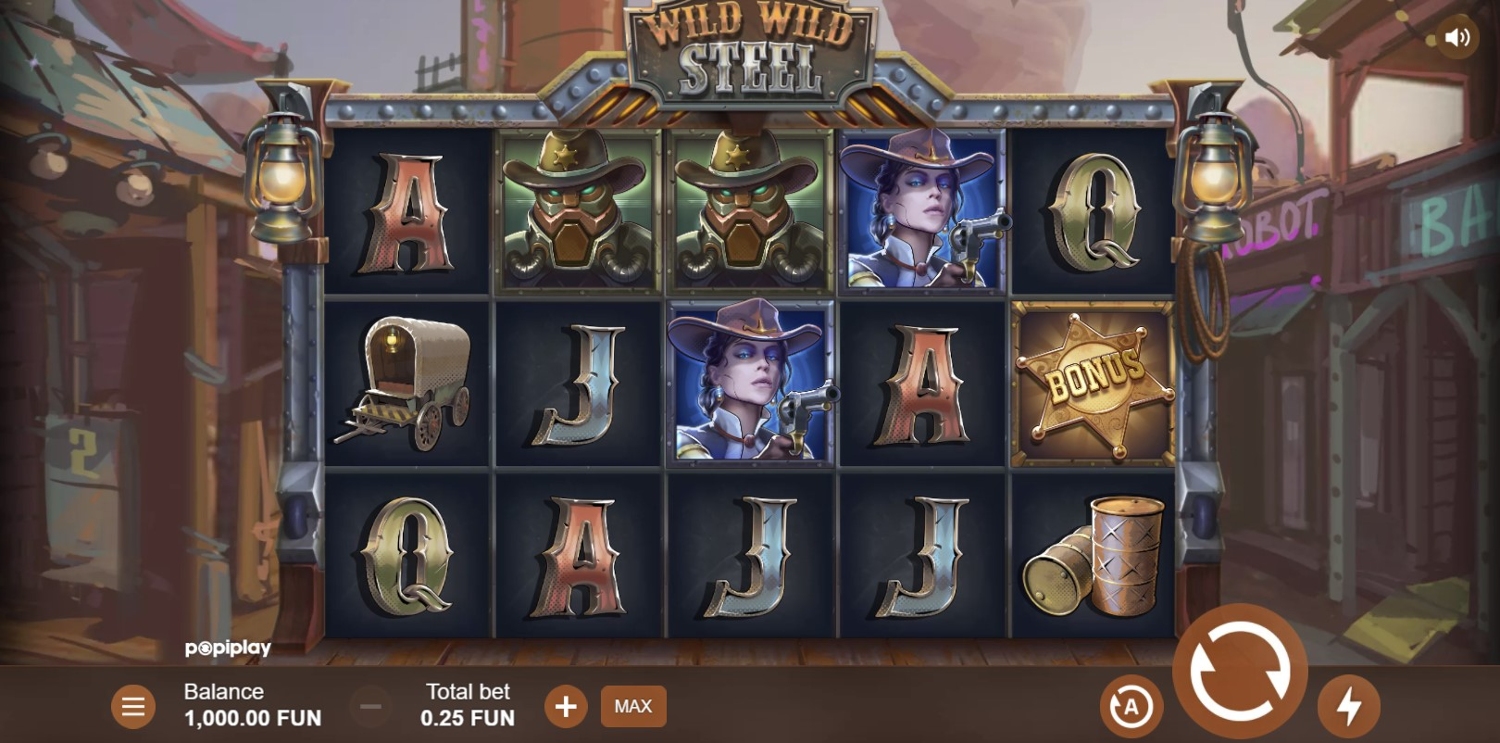 Wild Wild Steel Slot Gameplay