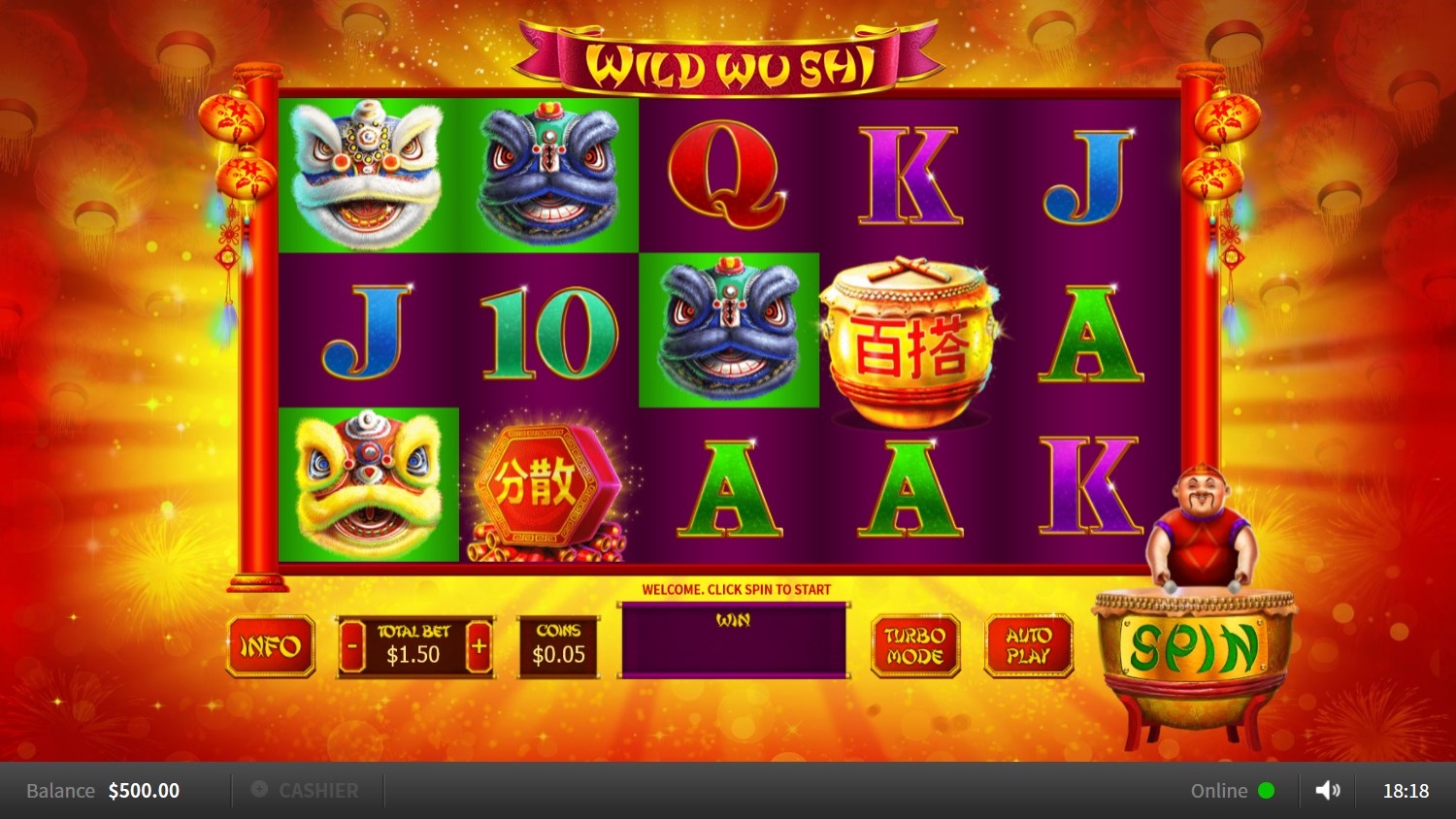 Wild Wu Shi Slot Gameplay
