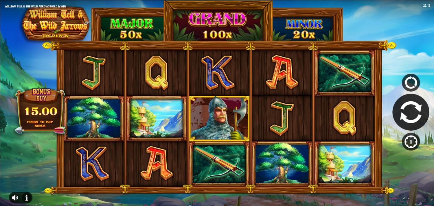 William Tell and The Wild Arrows: Hold and Win Slot Gameplay
