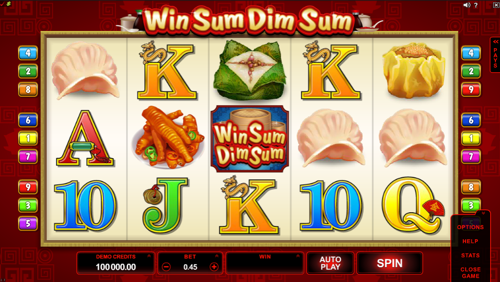 Win Sum Dim Sum Slot Gameplay
