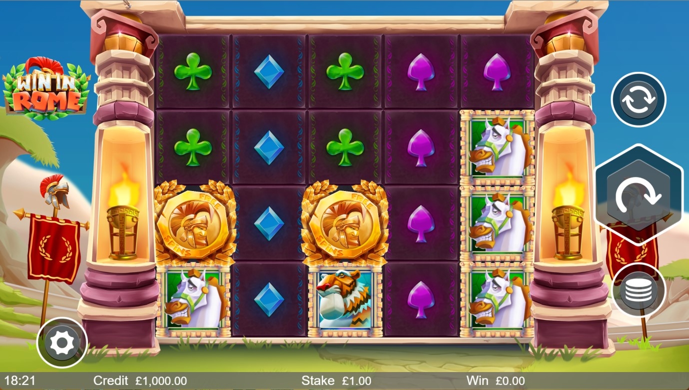 Win in Rome Slot Gameplay