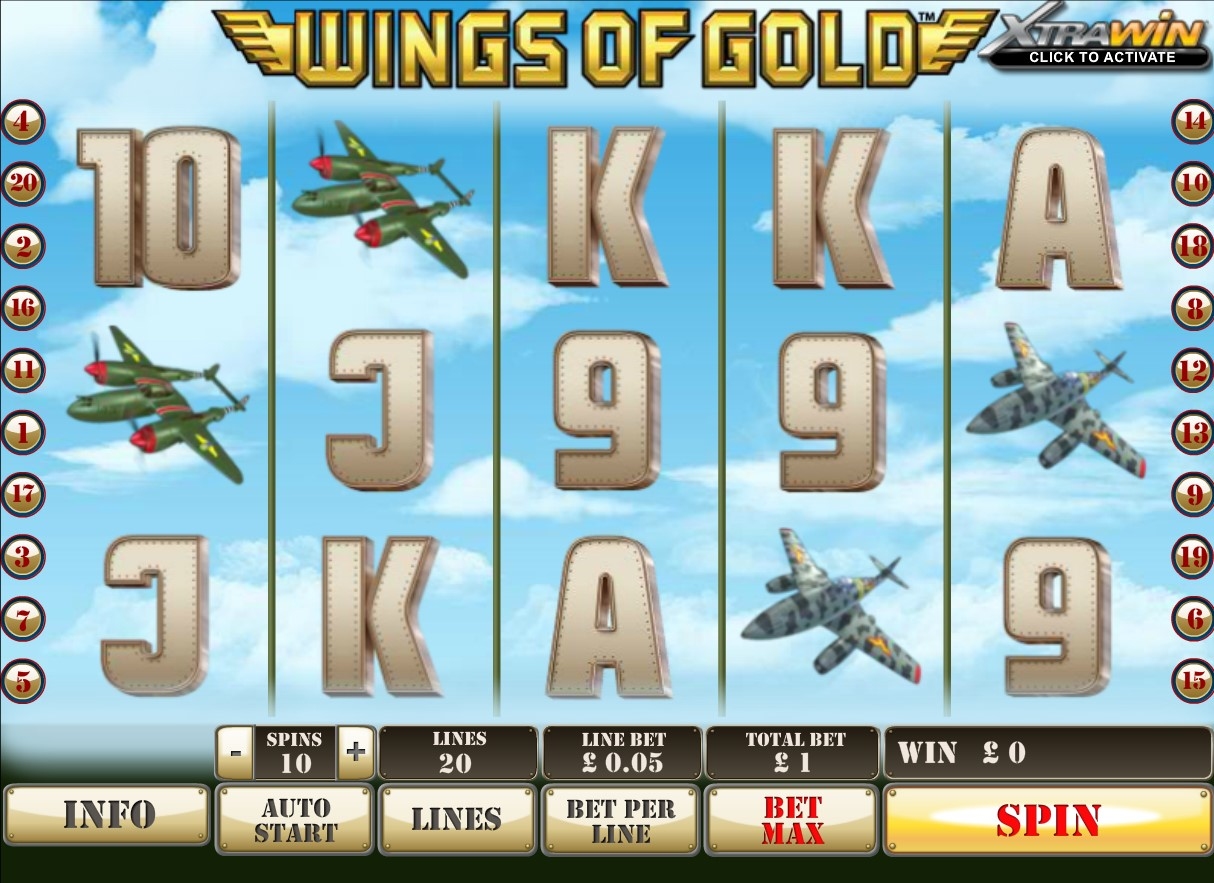 Wings Of Gold Slot Gameplay