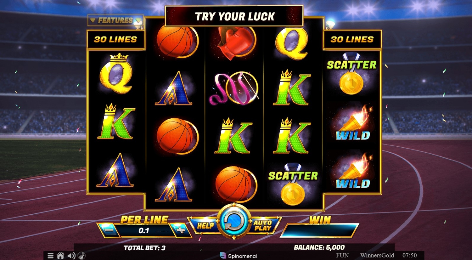 Winners Gold Slot Gameplay