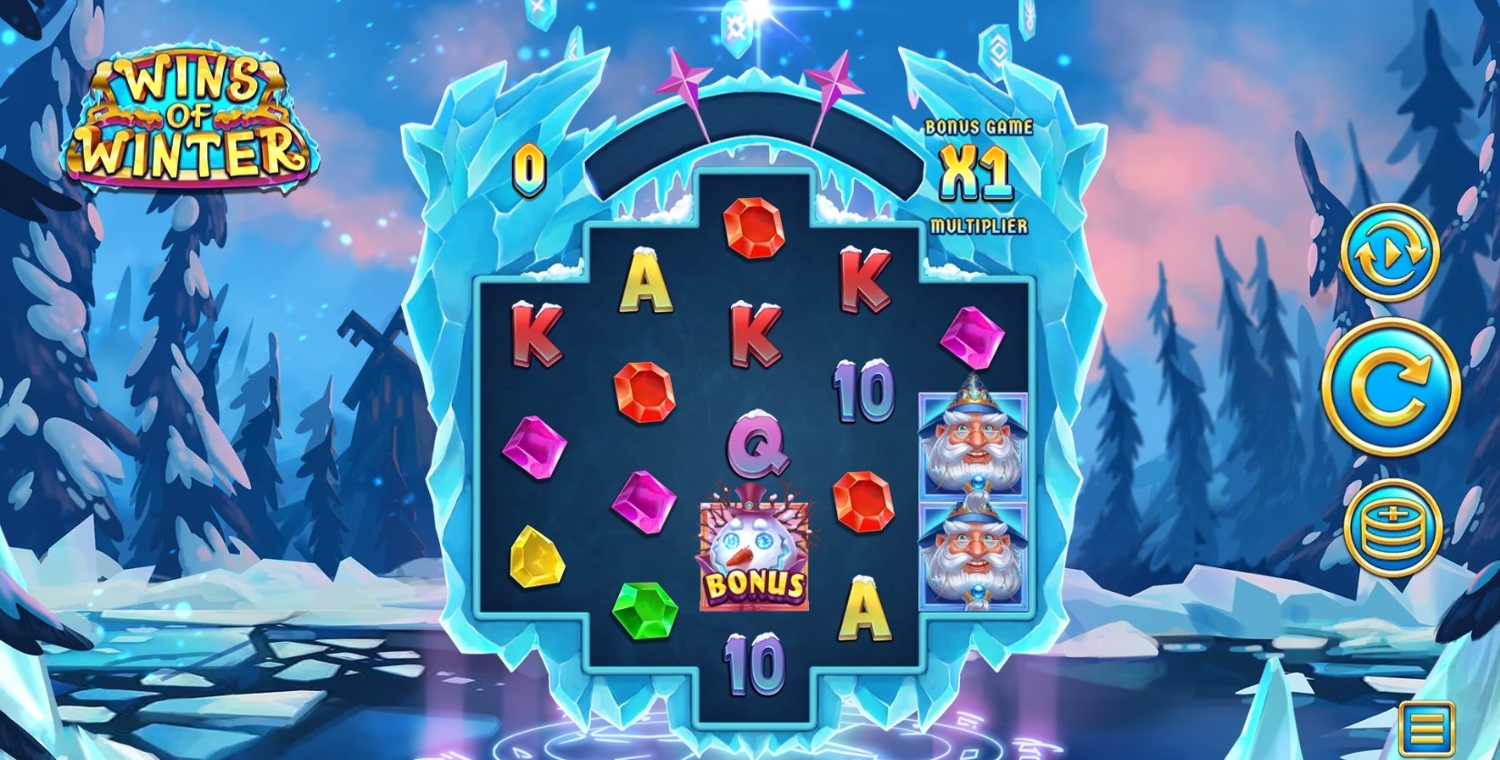 Wins of Winter Slot Gameplay