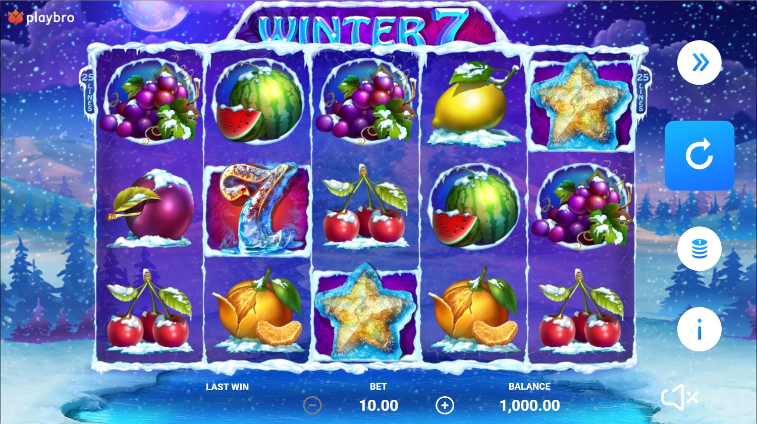 Winter 7 Slot Gameplay