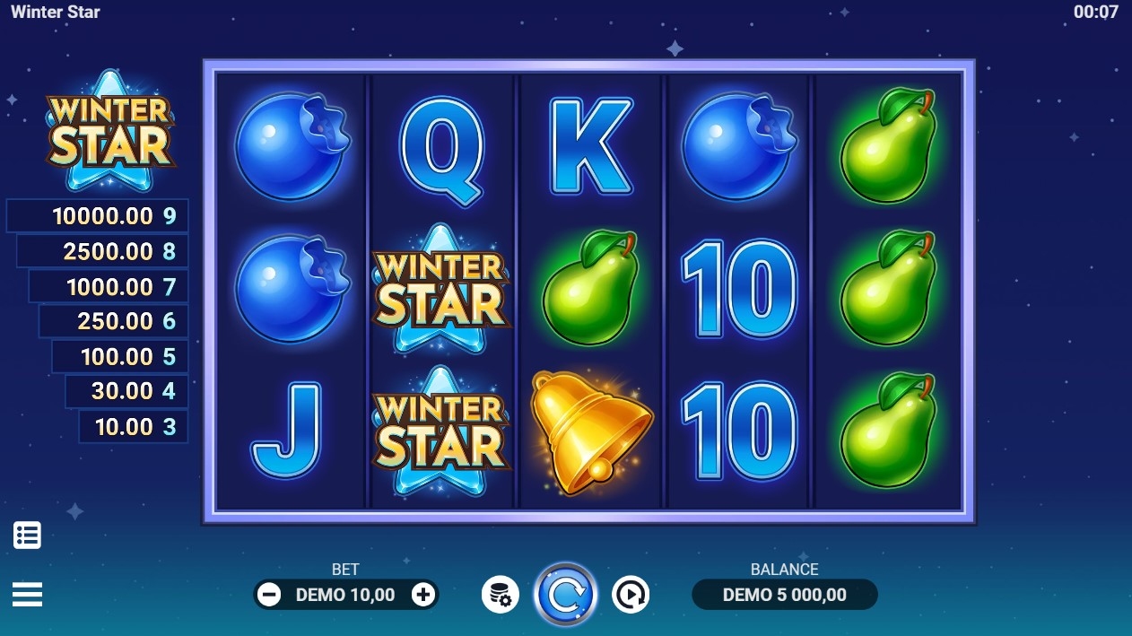 Winter Star Slot Gameplay