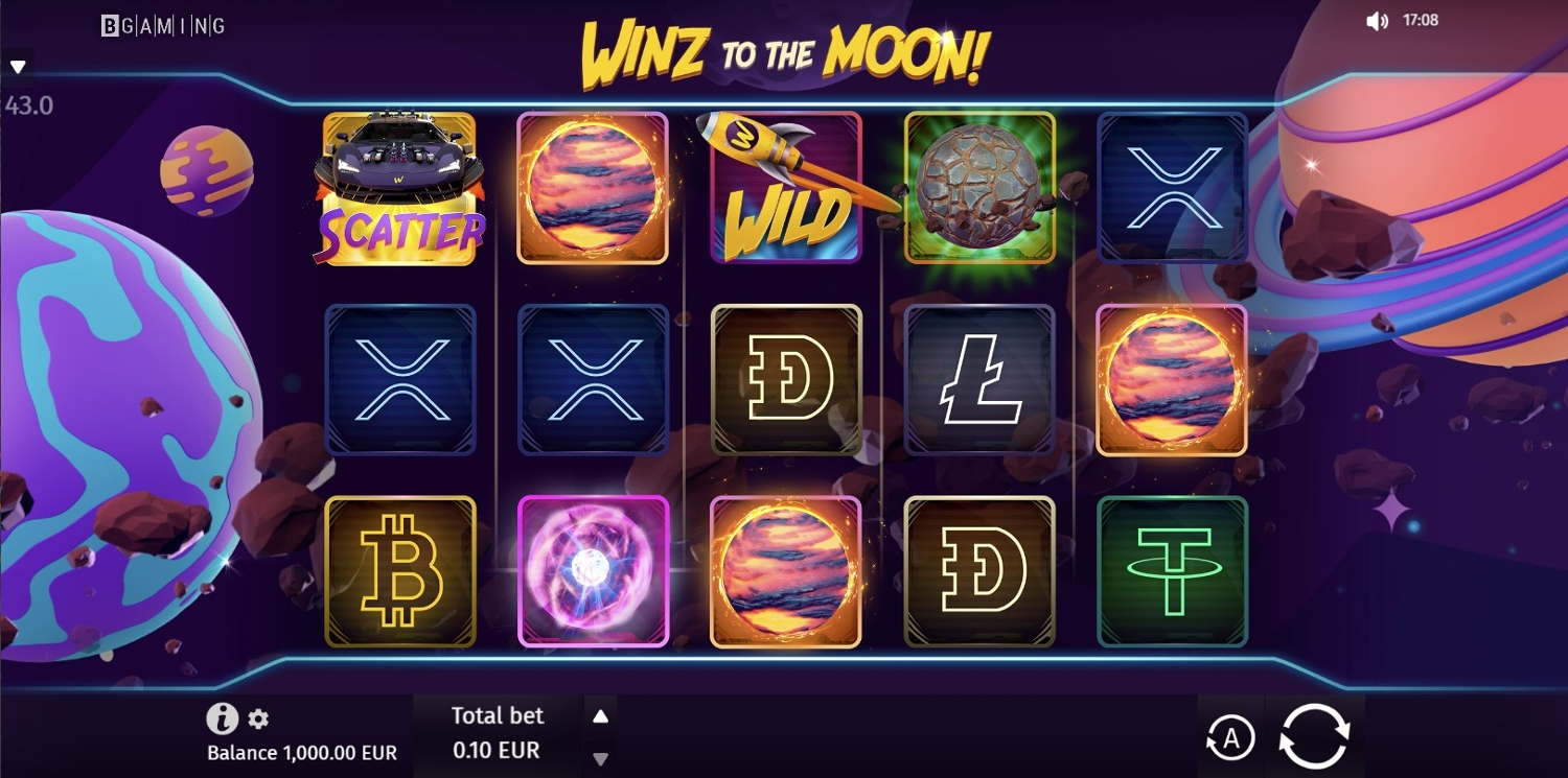 Winz to the Moon Slot Gameplay