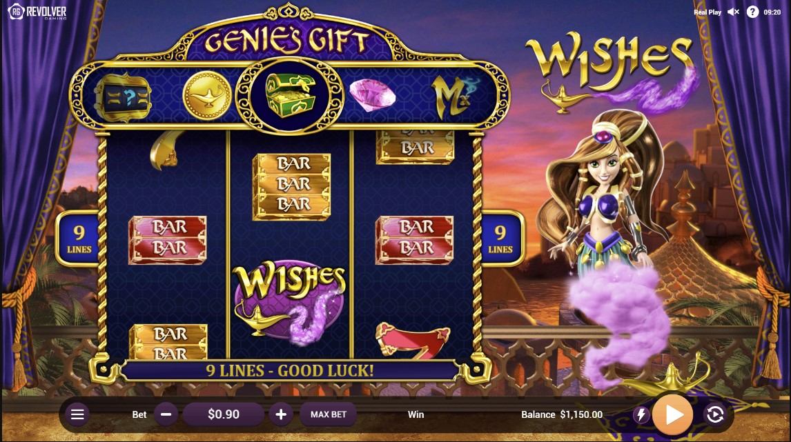 Wishes Slot Gameplay
