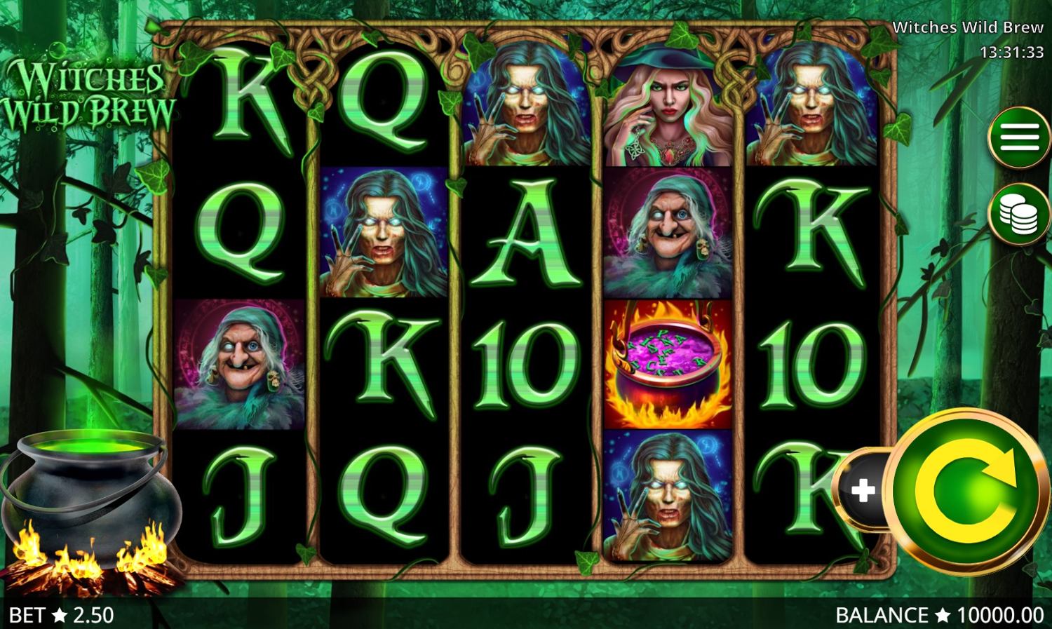 Witches Wild Brew Slot Gameplay