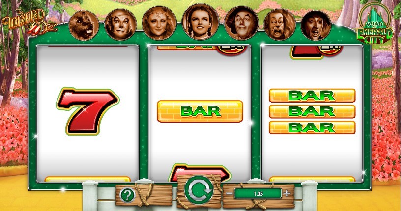 Wizard of OZ Road to Emerald City Slot Gameplay