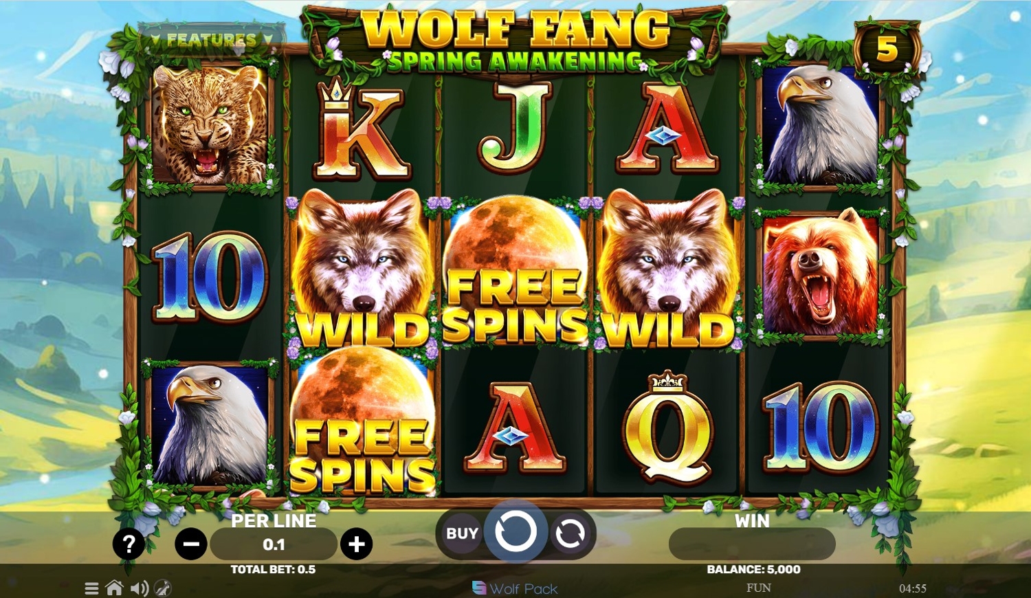 Wolf Fang - Spring Awakening Slot Gameplay