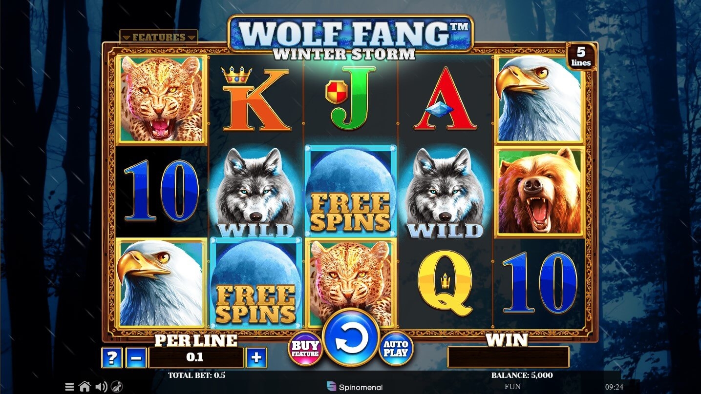 Wolf Fang: Winter Storm Slot Gameplay