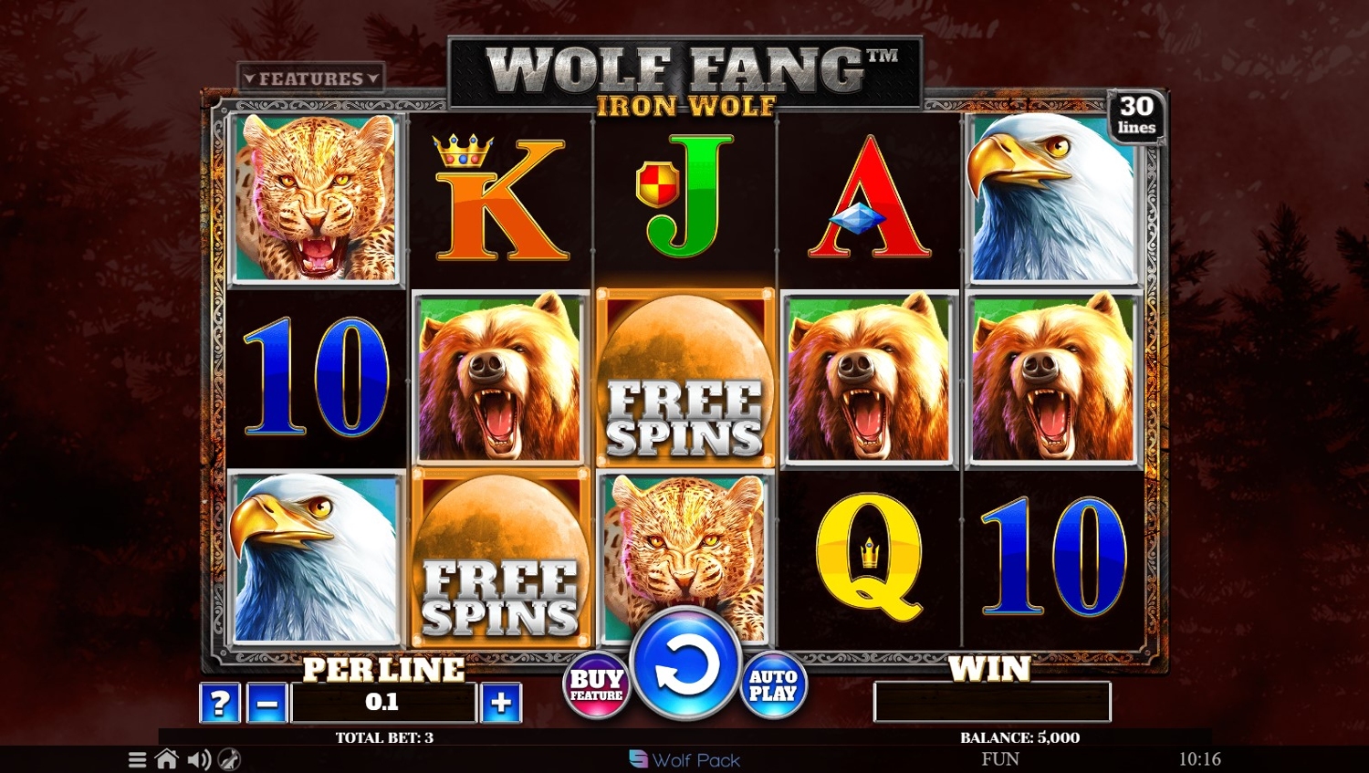 Wolf Fang: Iron Wolf Slot Gameplay