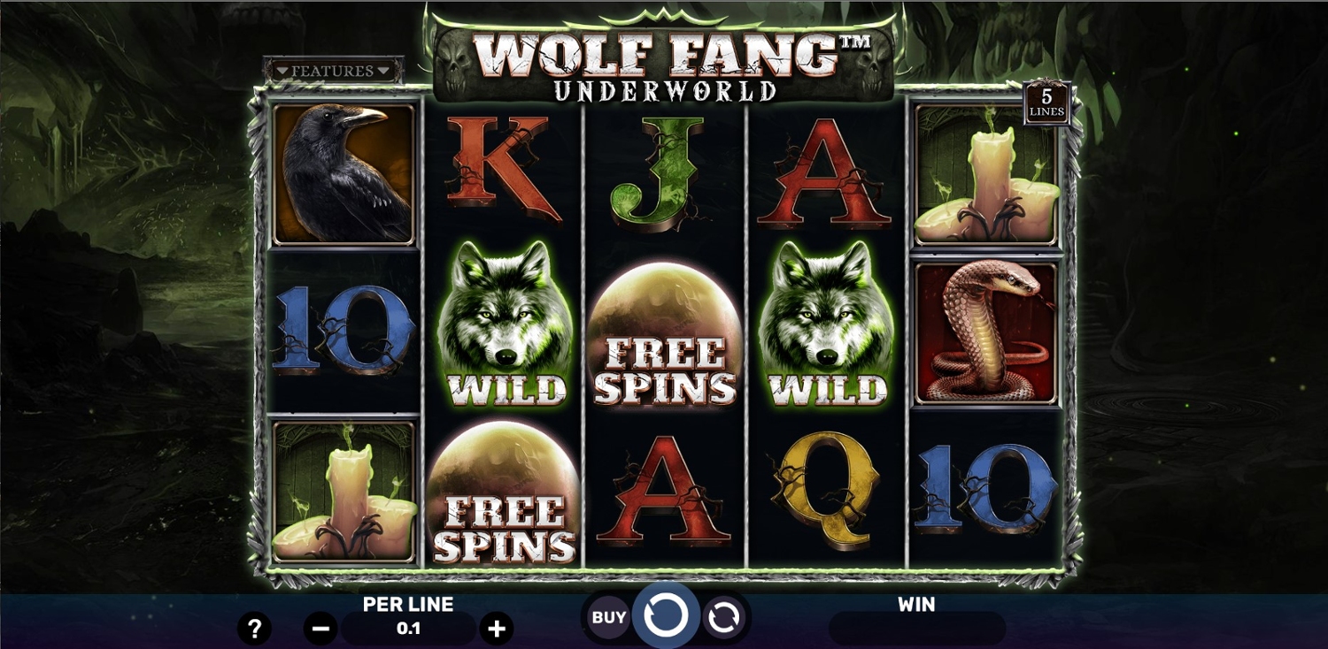 Wolf Fang: Underworld Slot Gameplay
