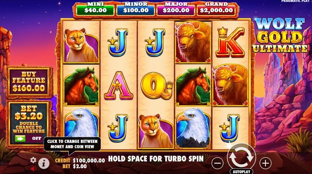 Wolf Gold Ultimate Slot Gameplay