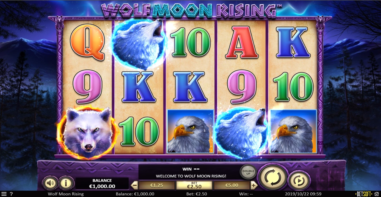Wolf Moon Rising Slot Gameplay
