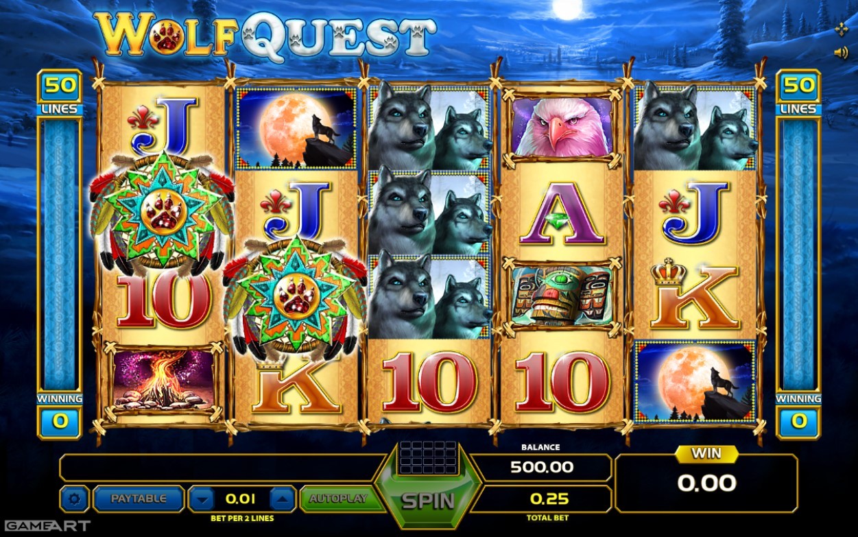 Wolf Quest Slot Gameplay