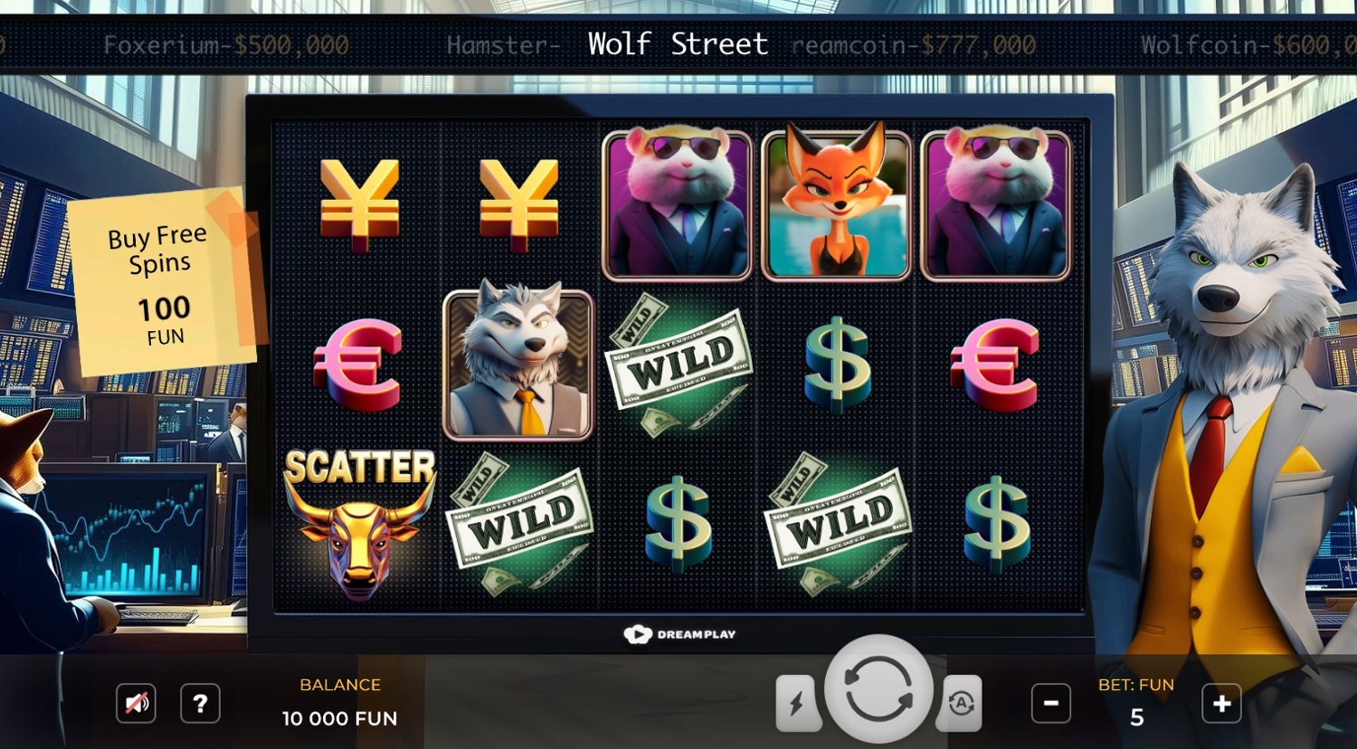 Wolf Street Slot Gameplay