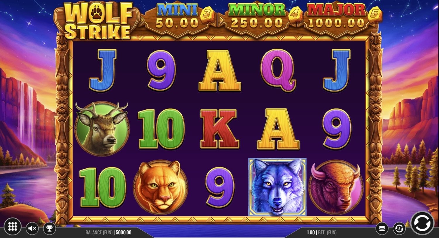 Wolf Strike Slot Gameplay